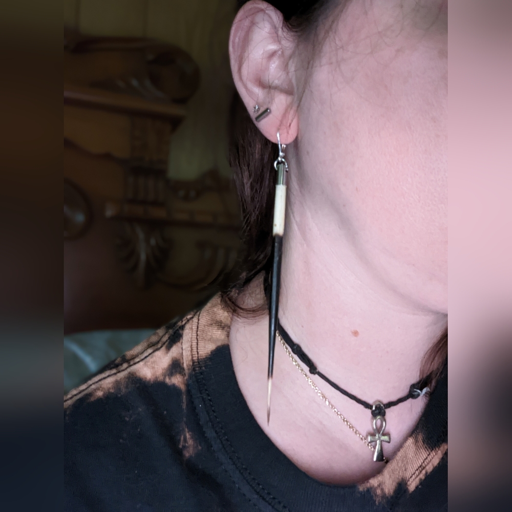 Porcupine earrings